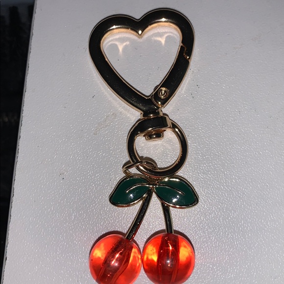 Gold Cherry purse/bag charms Keychain - Picture 1 of 5